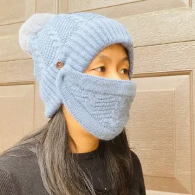 2 in 1 Winter Face Mask Hat/Beanie - wholesale