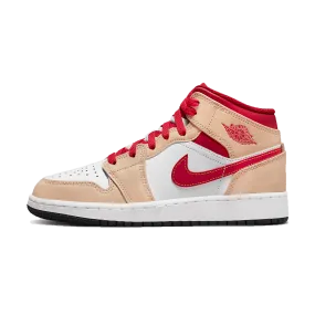 Air Jordan 1 Mid GS 'White Onyx Light Curry'