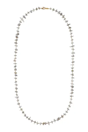 Chan Luu Nami Necklace in Grey Pearl