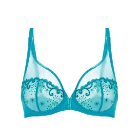 Delice Atoll Blue Full Cup Plunge Bra