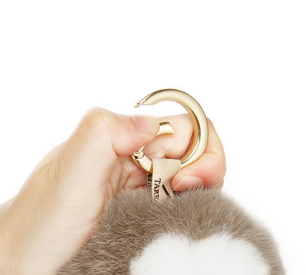 Fluffy Cat Paw Keyring