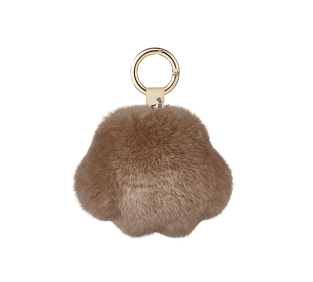 Fluffy Cat Paw Keyring