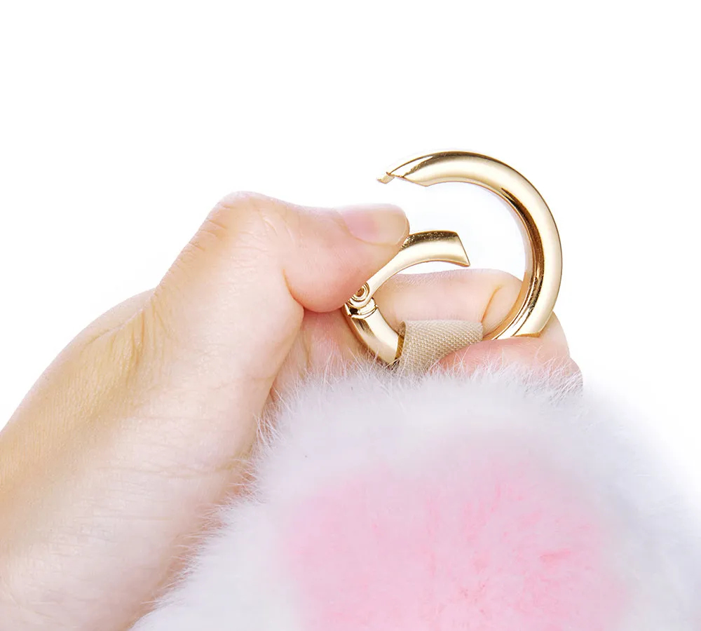 Fluffy Cat Paw Keyring