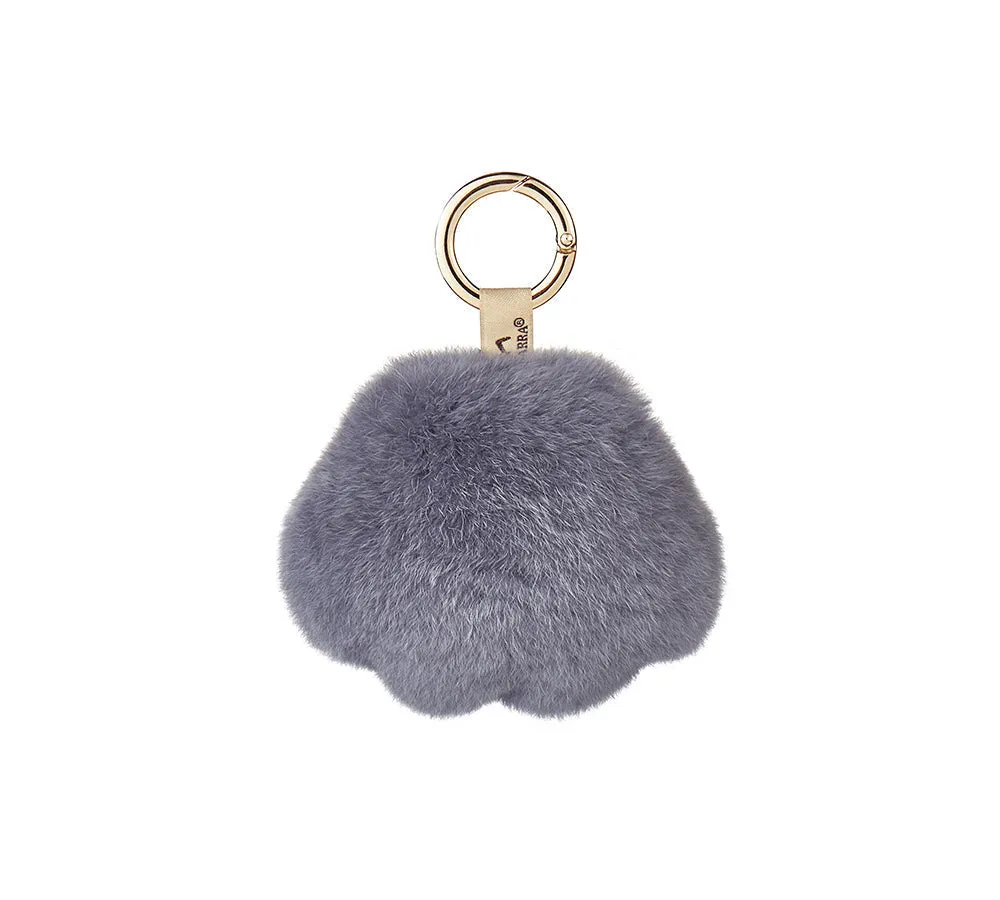 Fluffy Cat Paw Keyring