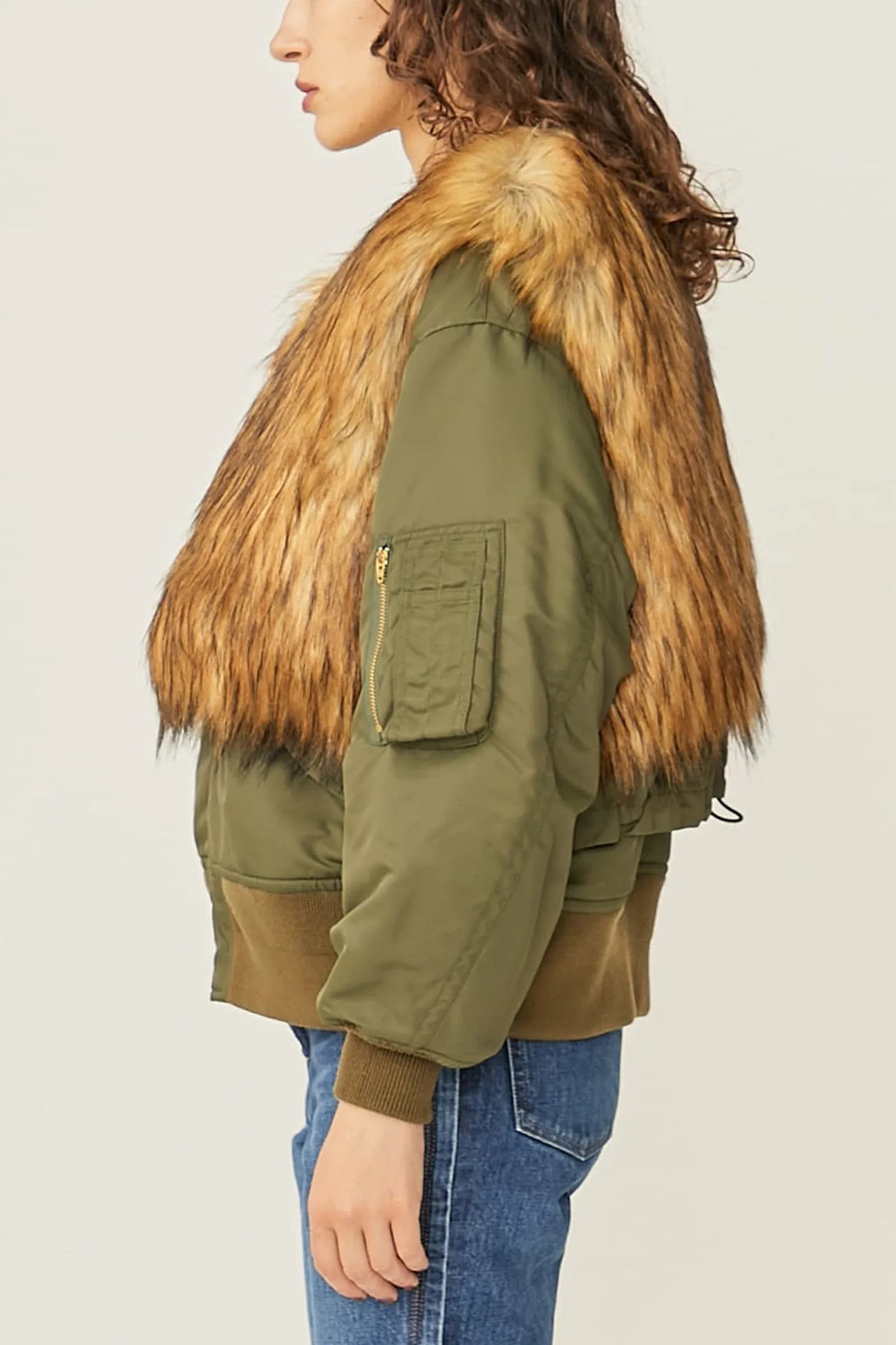 Fur Zip Blouson