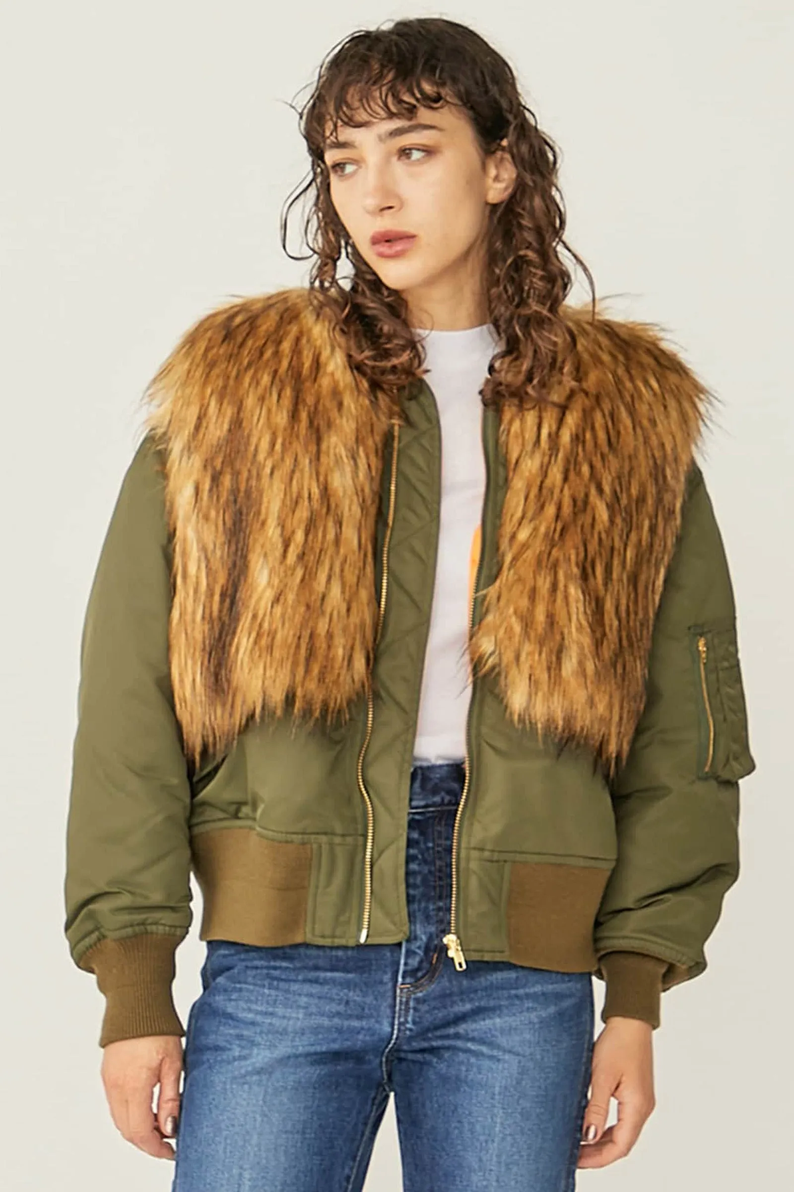 Fur Zip Blouson