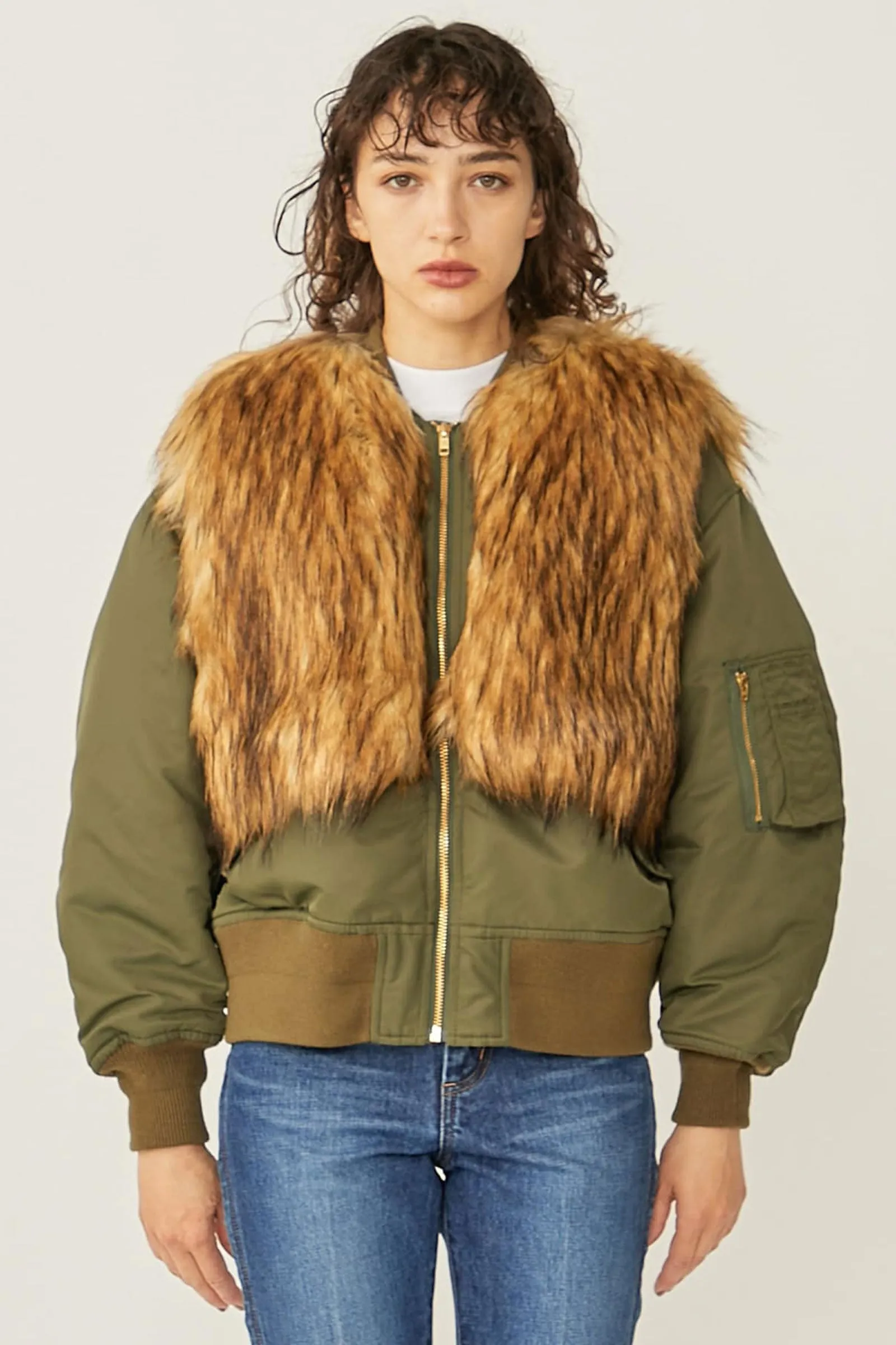 Fur Zip Blouson