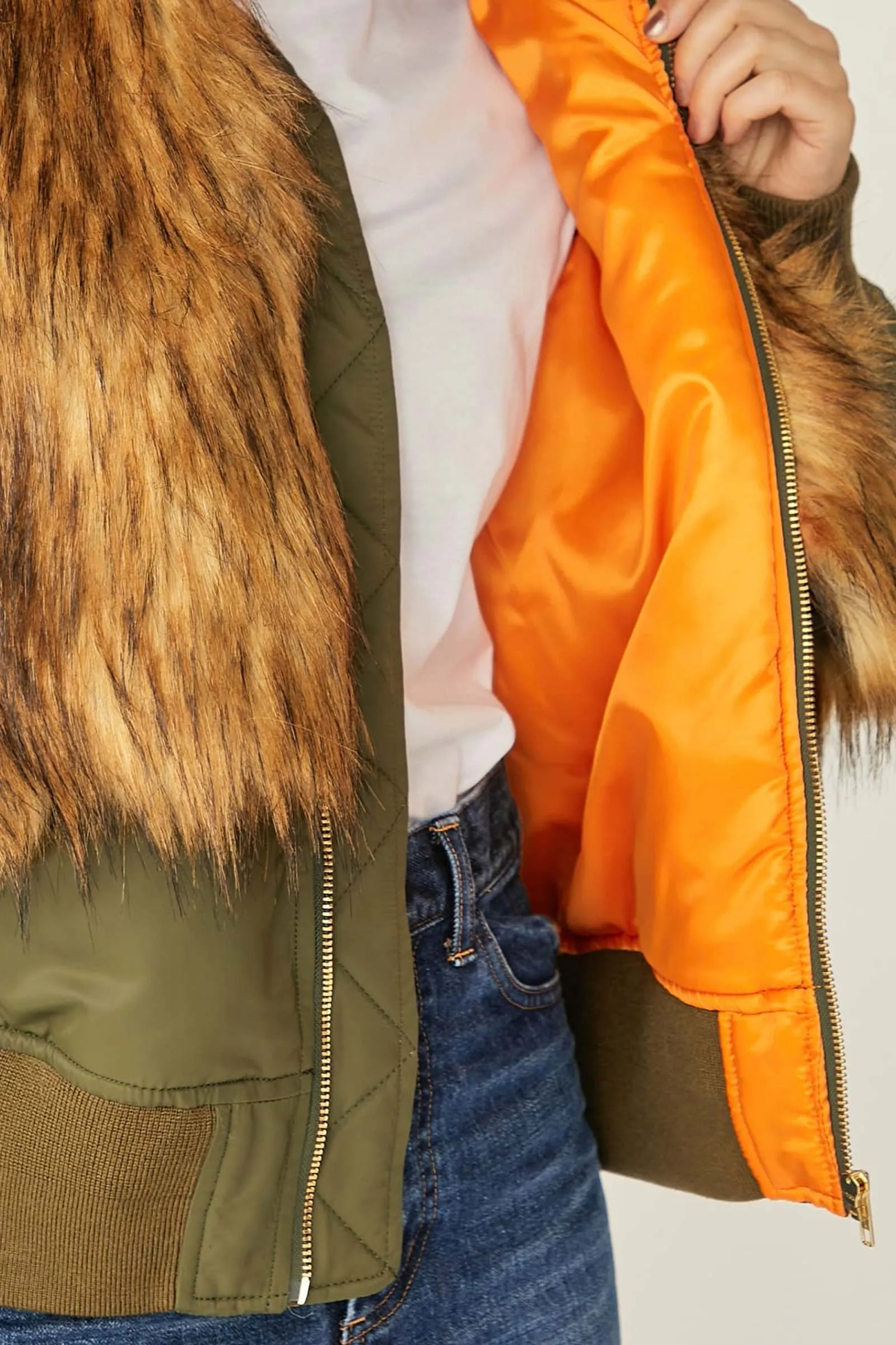 Fur Zip Blouson