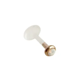 Mini Opal Acrylic Rose Gold Flat Back Earring