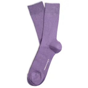 Originals Fine Rib Socks Clear Purple