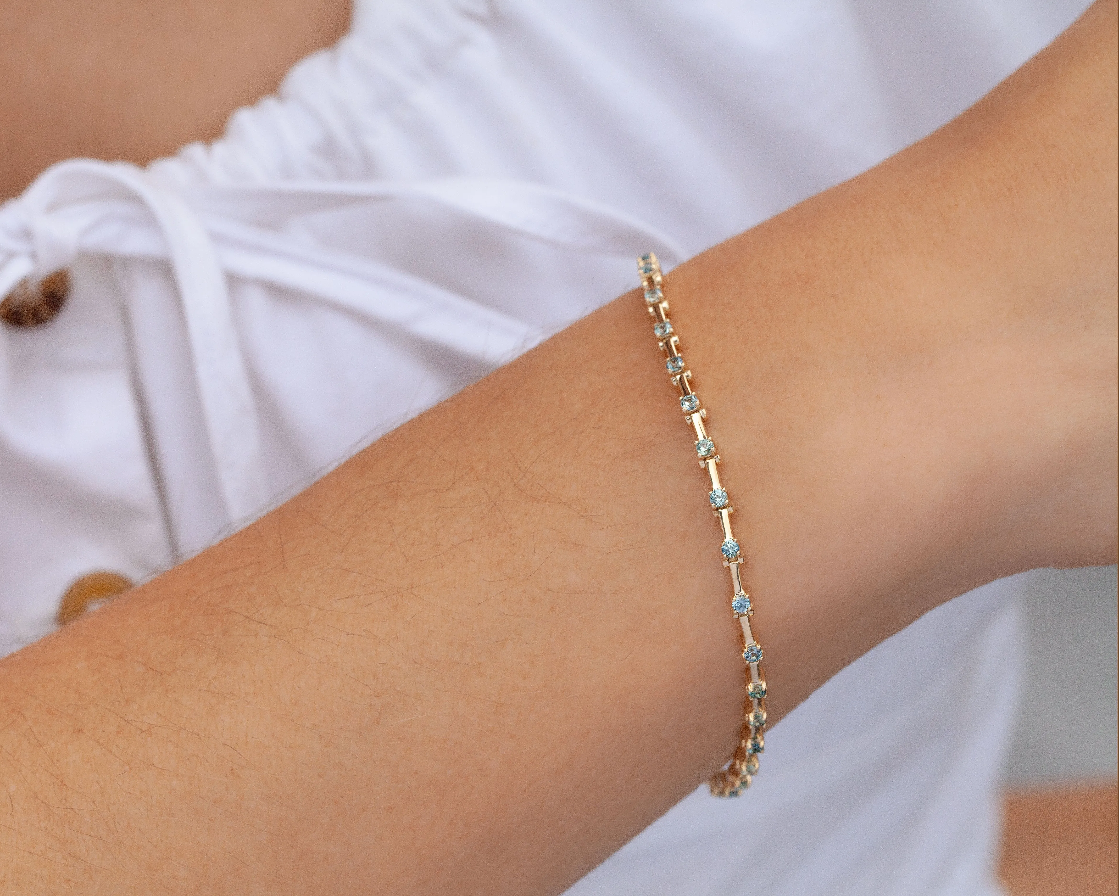 Teal Sapphire Et Cetera Bracelet