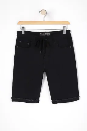 West 49 Youth Raw Edge Black Shorts