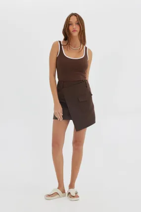 Wrap Skirt - Chocolate